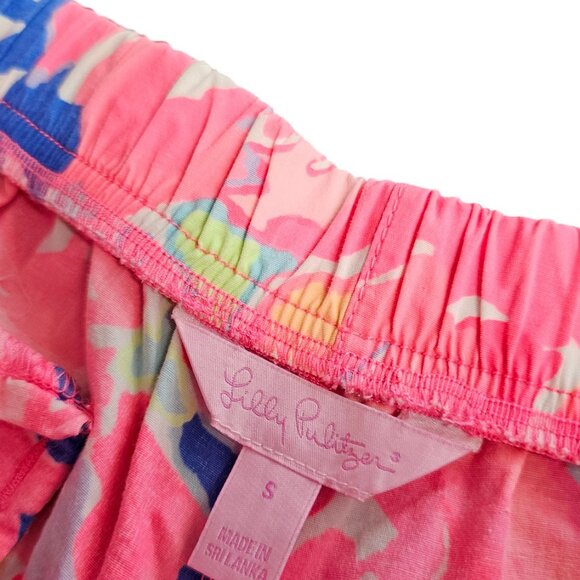 Lilly Pulitzer Oceanview Pull On Board Shorts, Colourful, Cotton, Size Small - Picture 3 of 9
